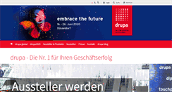 Desktop Screenshot of drupa.de